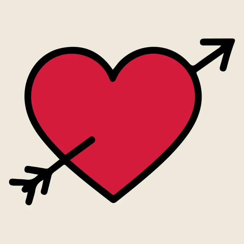 Symbole de coeur Flèche