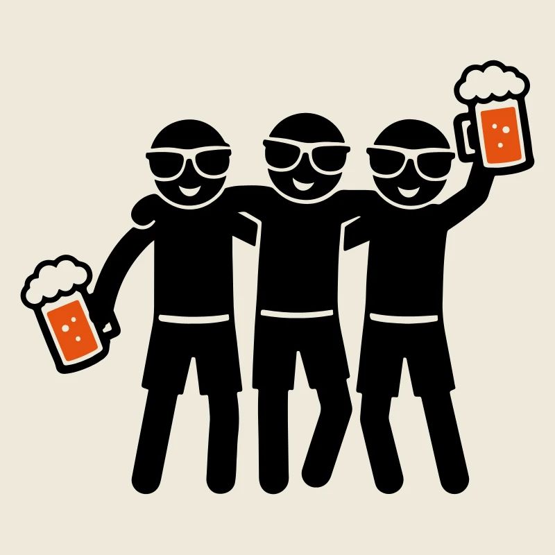 Party Team Bier Gruppe