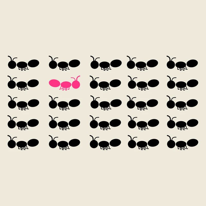 be different Ameise pink