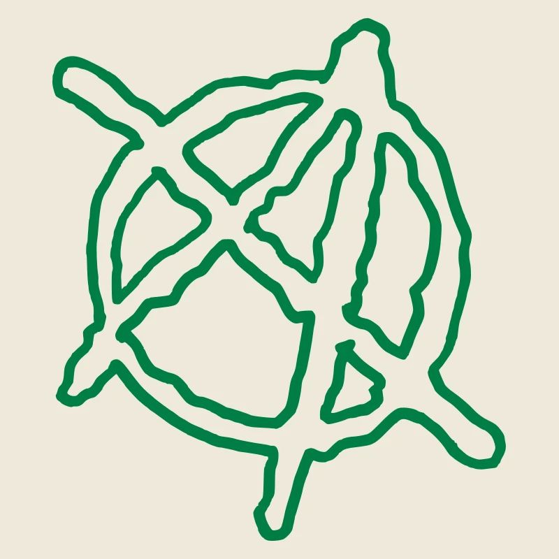 Anarchy Outline Hand Drawn