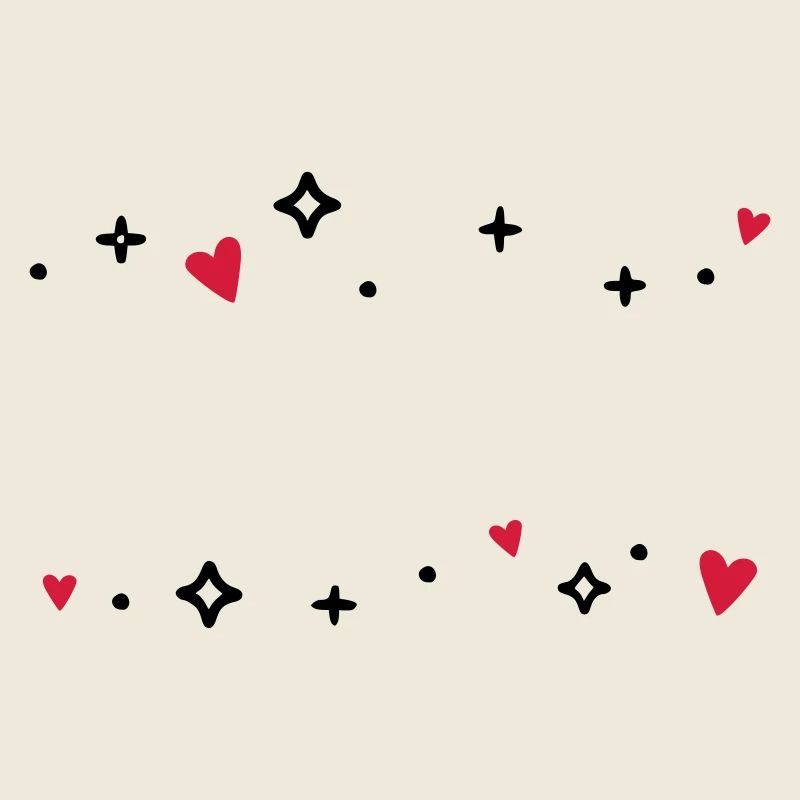 Herzen Sternchen Glitzer