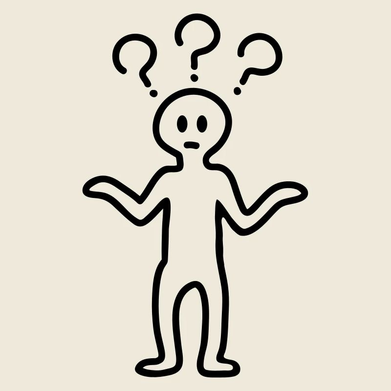 Fragezeichen Männchen - Line