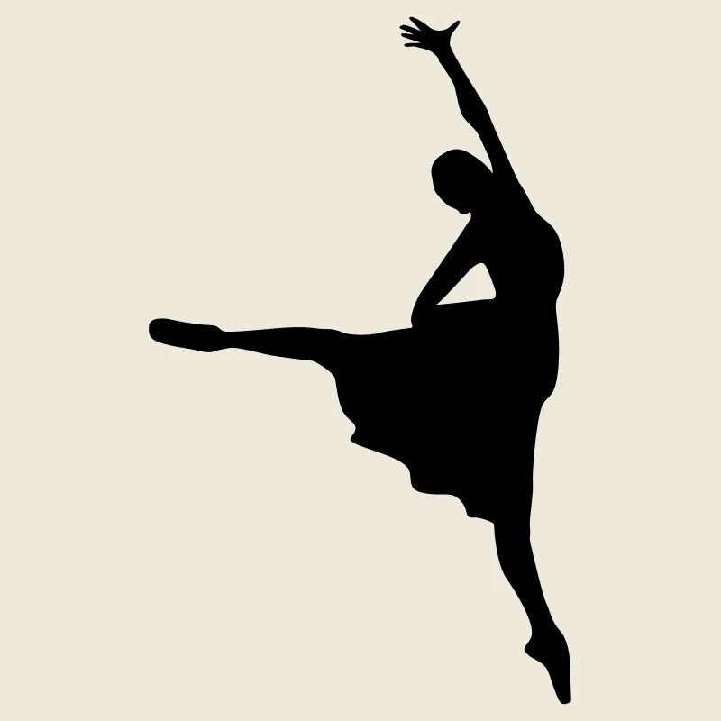 Vector Ballet dancer Silhouette