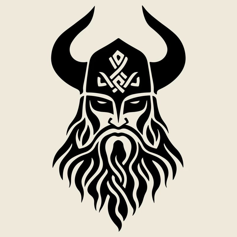 Viking Odin Head Icon