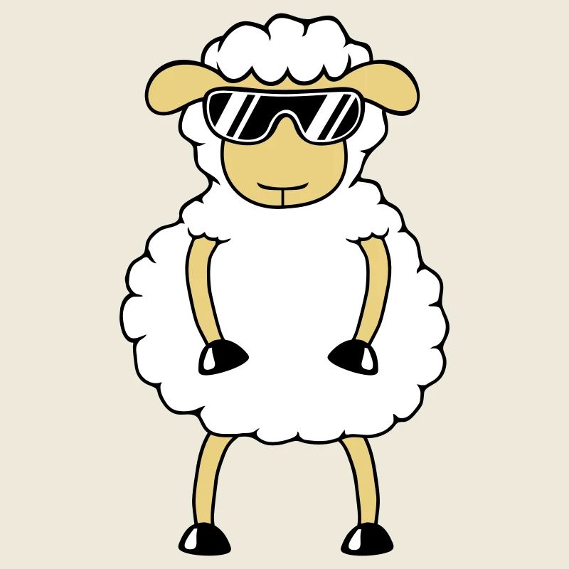 Schaf Sonnenbrille Party Schäfchen Lamm Süß Cool