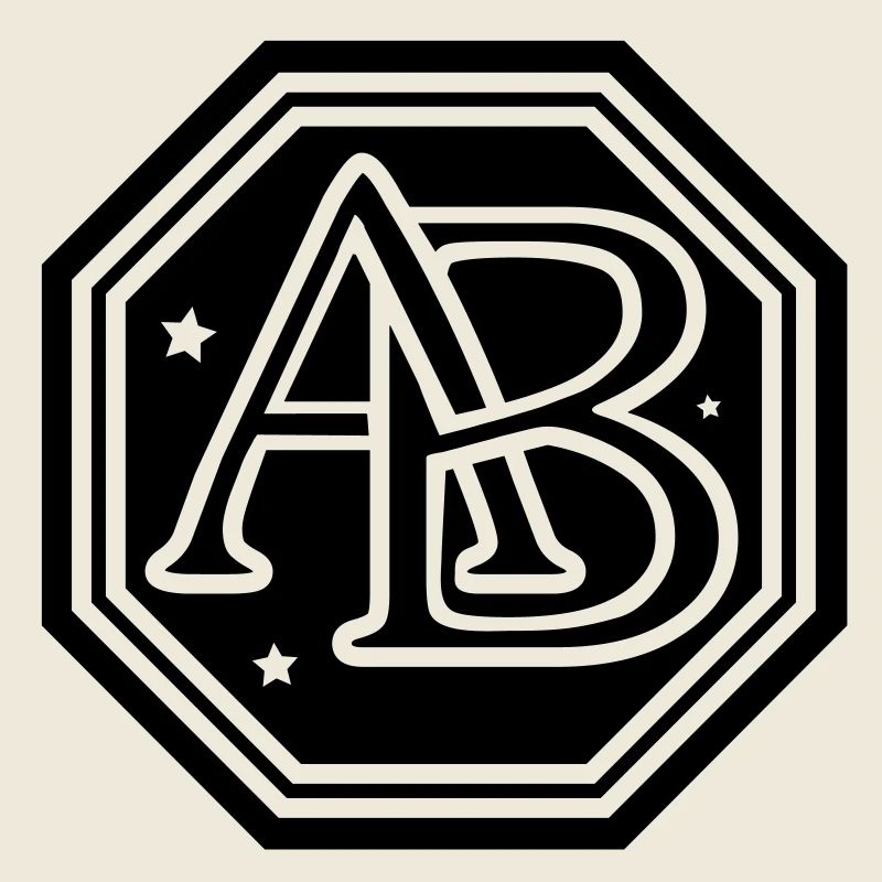 ab monogram letters