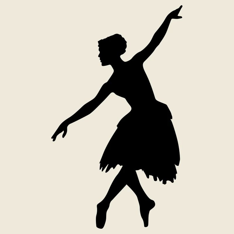 Vector Ballet dancer Silhouette