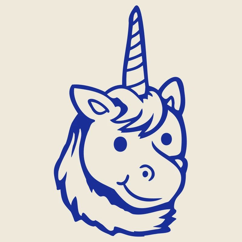 Licorne rose mignon mignon sympathique cheval de dessin animé