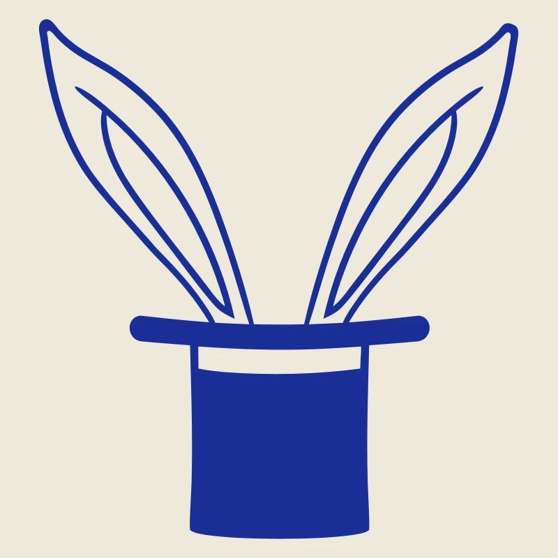 Lapin Chapeau Haut de forme Wizard Lapin Wizard Trick