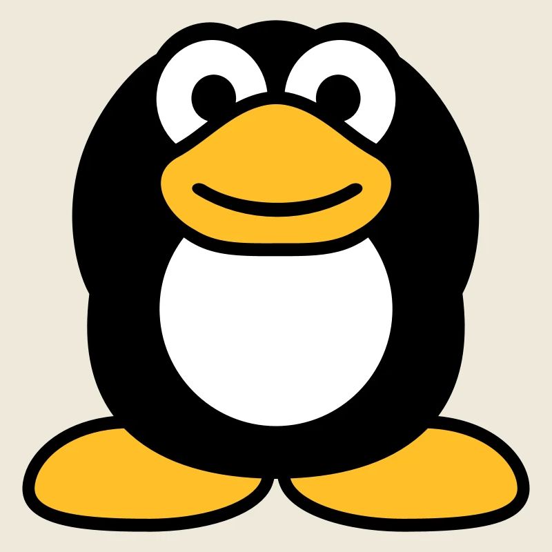 Penguin hear nothing, numb hands cover ears