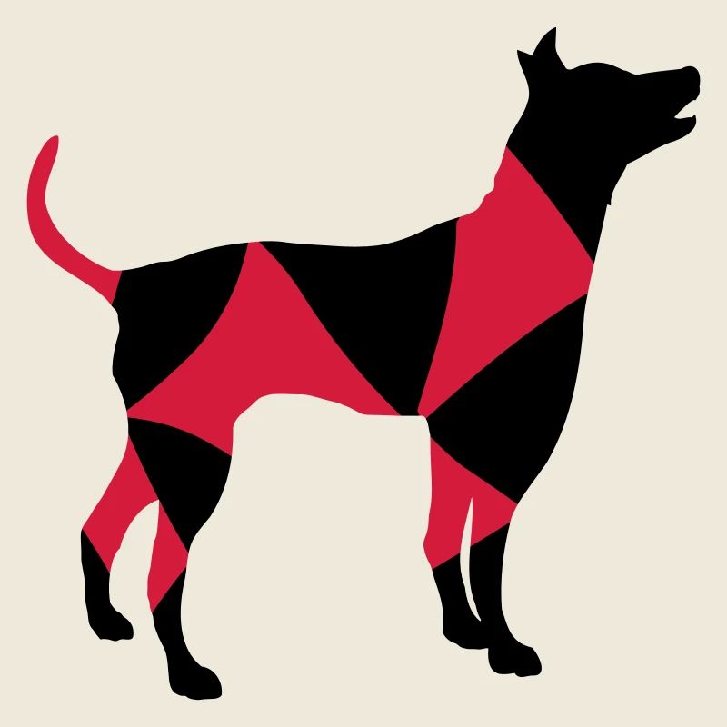 Big Dog Silhouette Cool Pattern