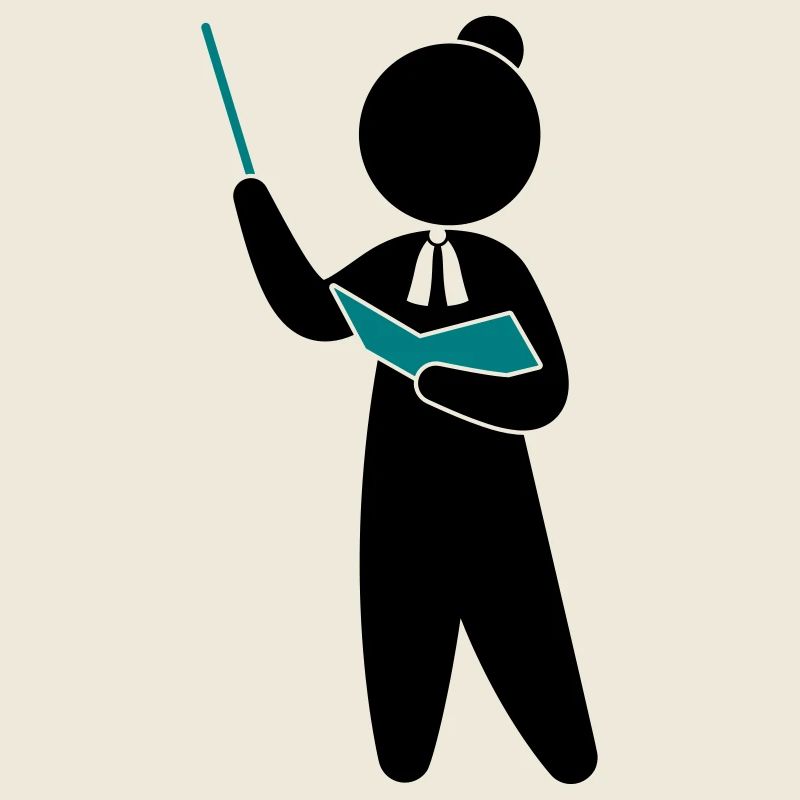 Ein Lehrer oder Professor schult sein Publikum