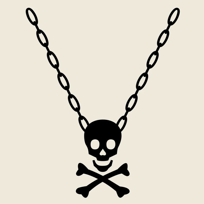 Chain with skull / skull