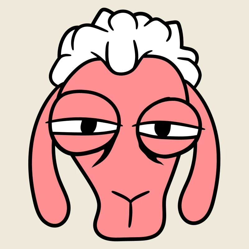 Sheep Skeptical Critical Look Face Head Cool