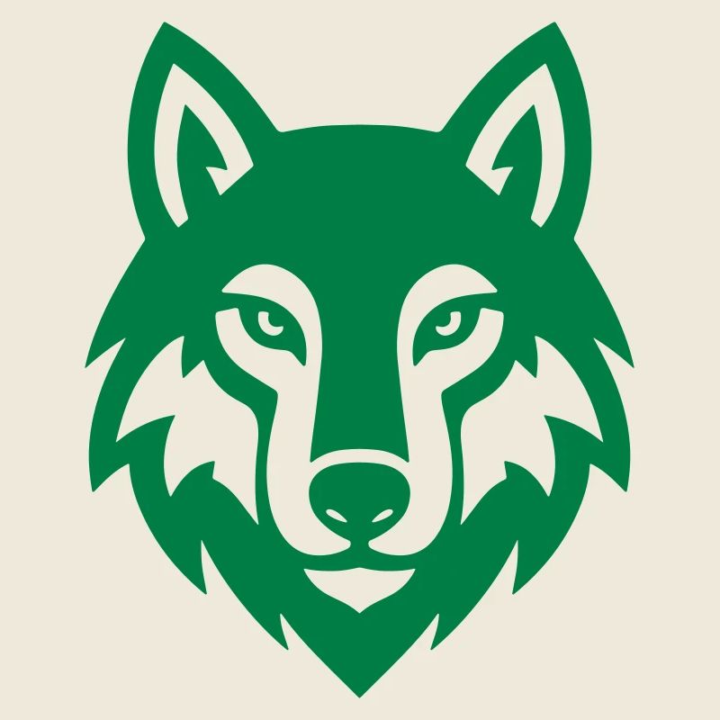 Wolf head logo icon