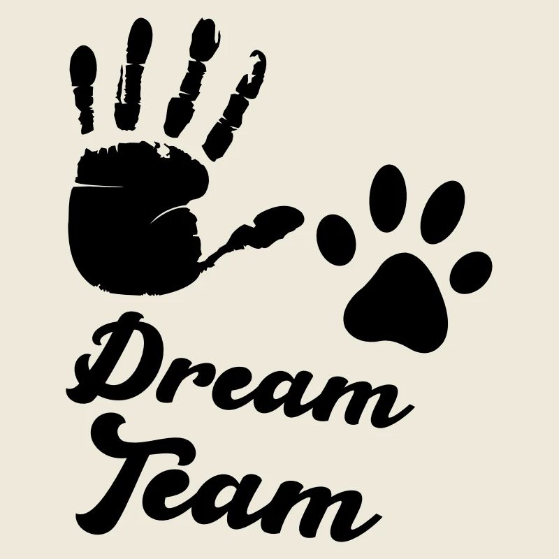 Équipe de rêve de la main de patte