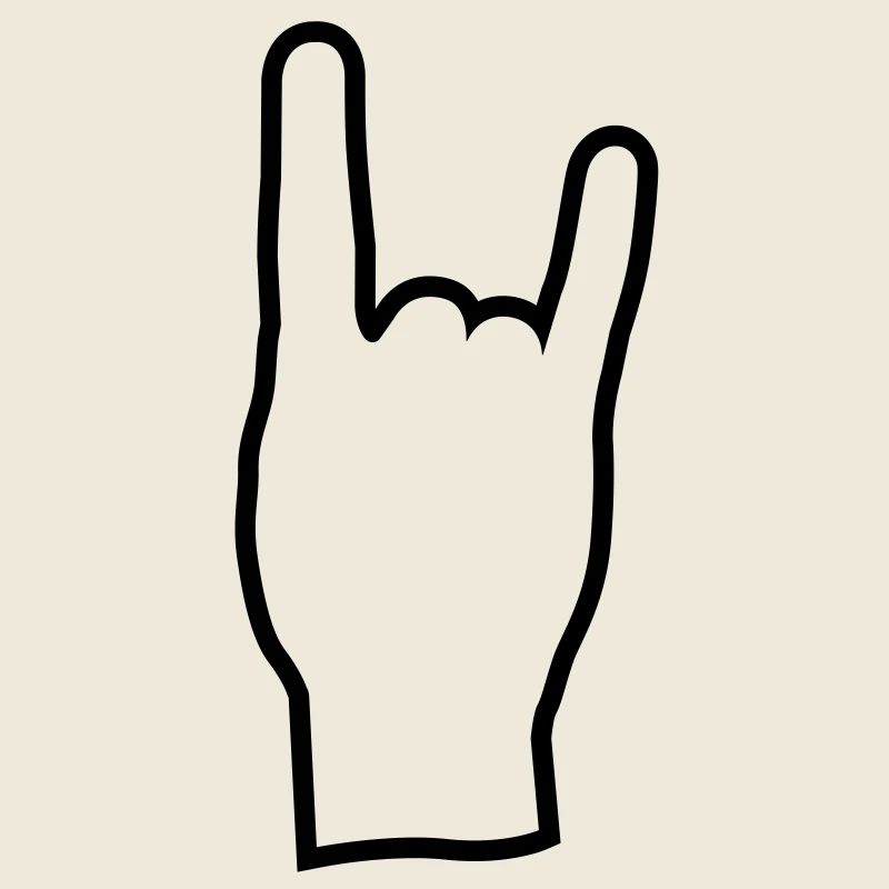 Rock and roll hand de