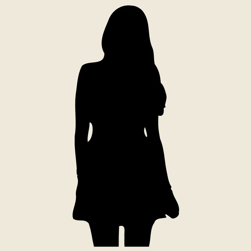 Modell Mädchen Silhouette