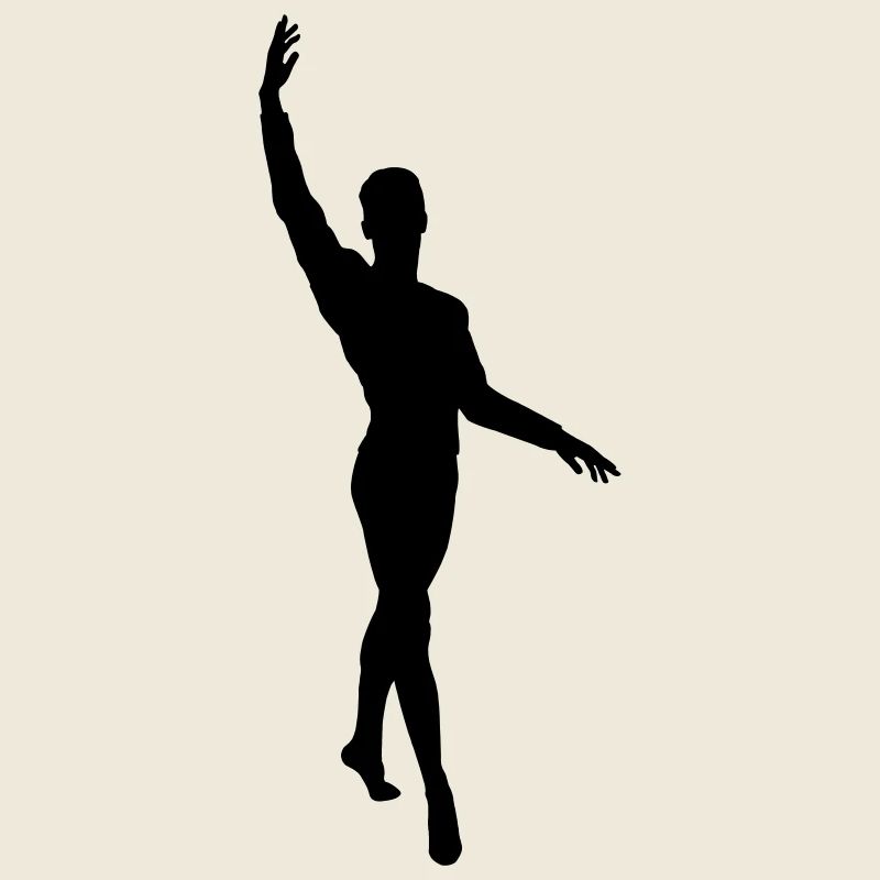 Vektor Balletttänzer Silhouette