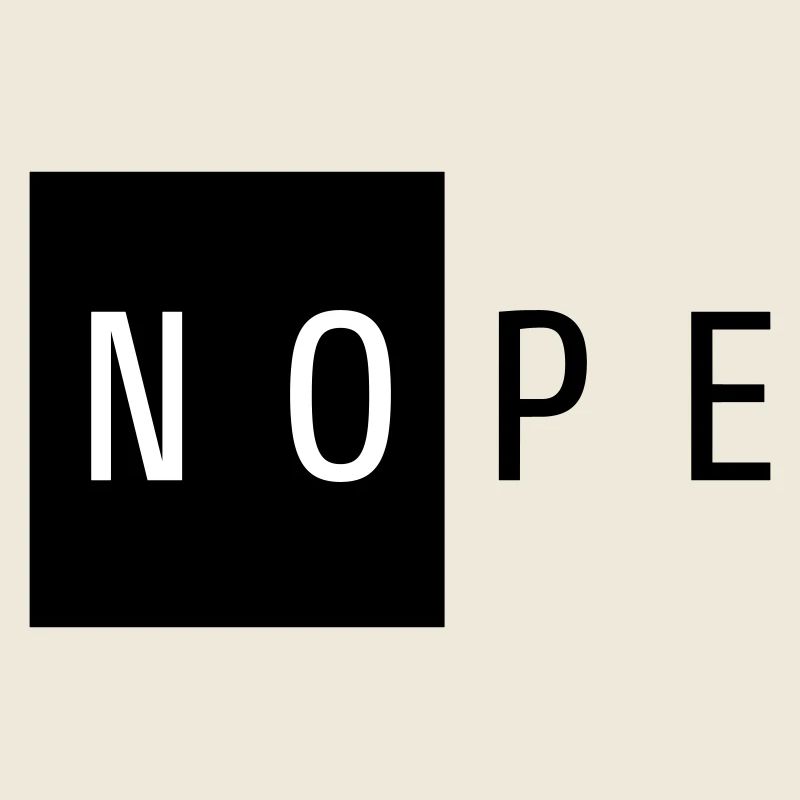 NOPE Schwarz Geschenk
