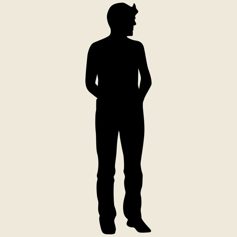Man body Silhouette vector design