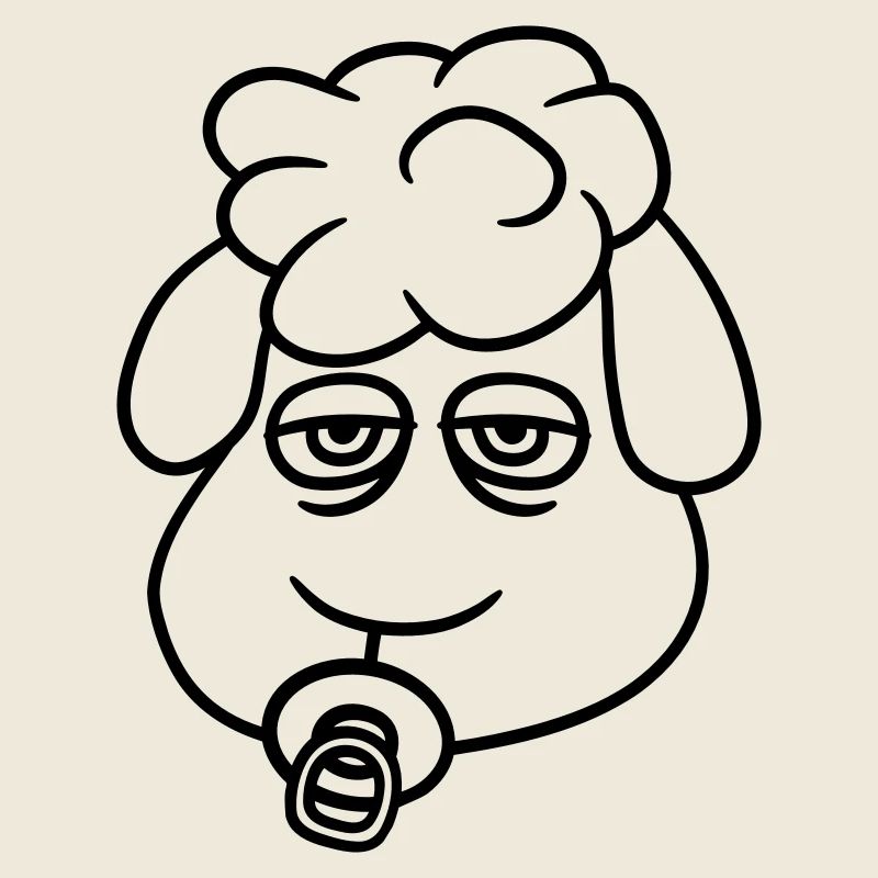Sheep Baby Toddler Face Pacifier Child Head