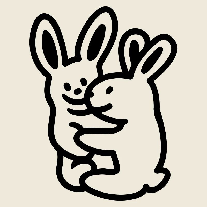lapins kuschelnde - ligne