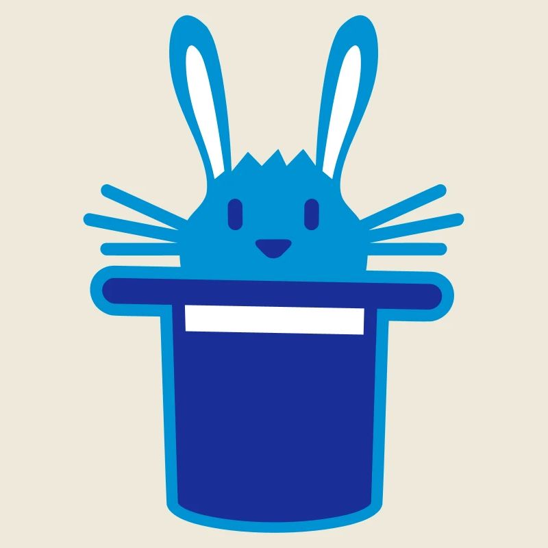 Lapin Chapeau Haut de forme Sorcier Lapin Sorcier Mignon