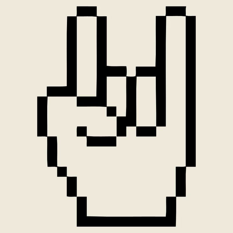 Handzeichen Cursor Rock