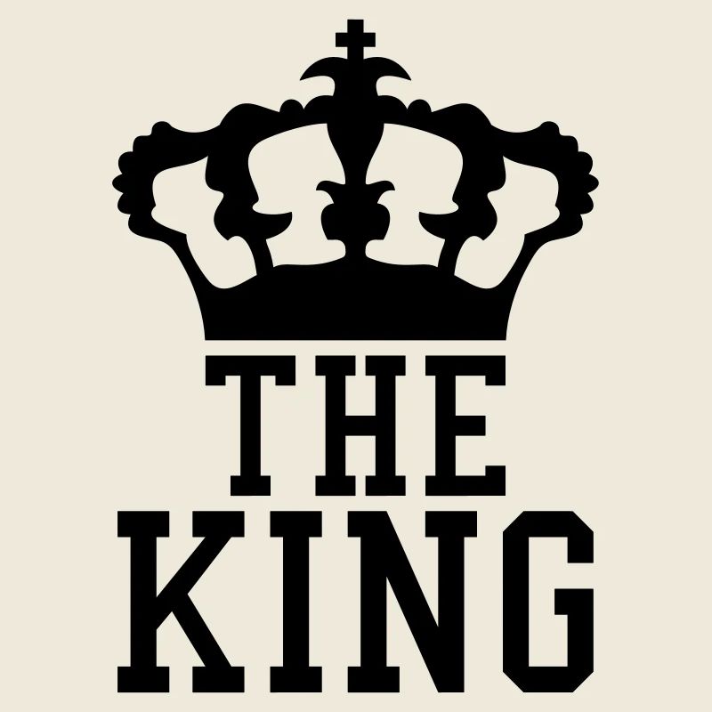 La conception de la couronne du roi textlogo refro