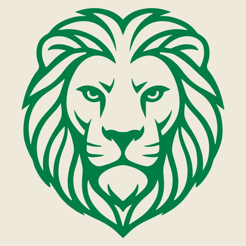 Löwenkopf-Logo-Symbol
