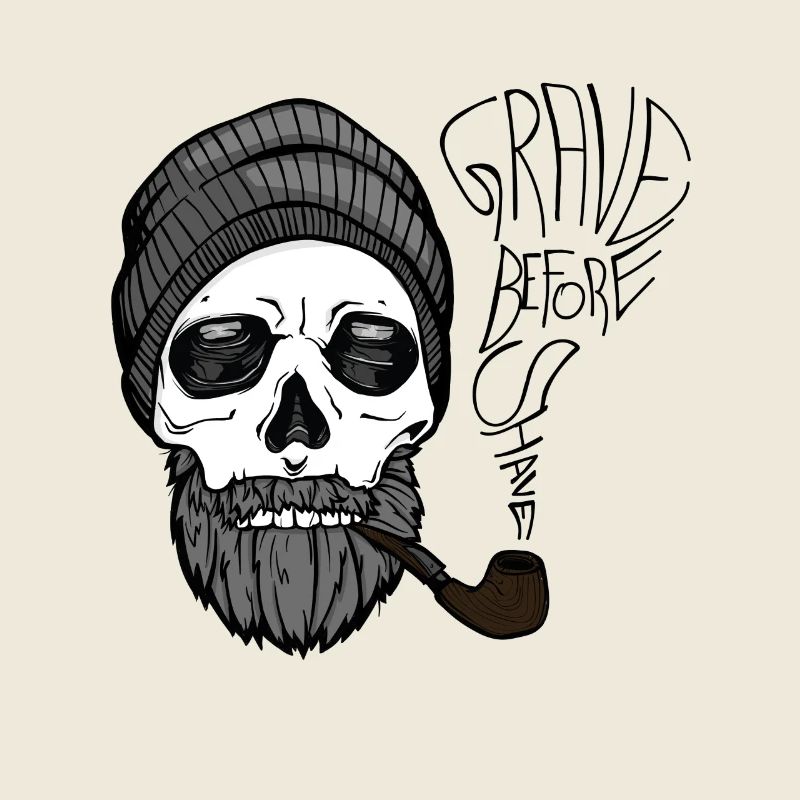 Grave before shave - beard design - 100% Bart