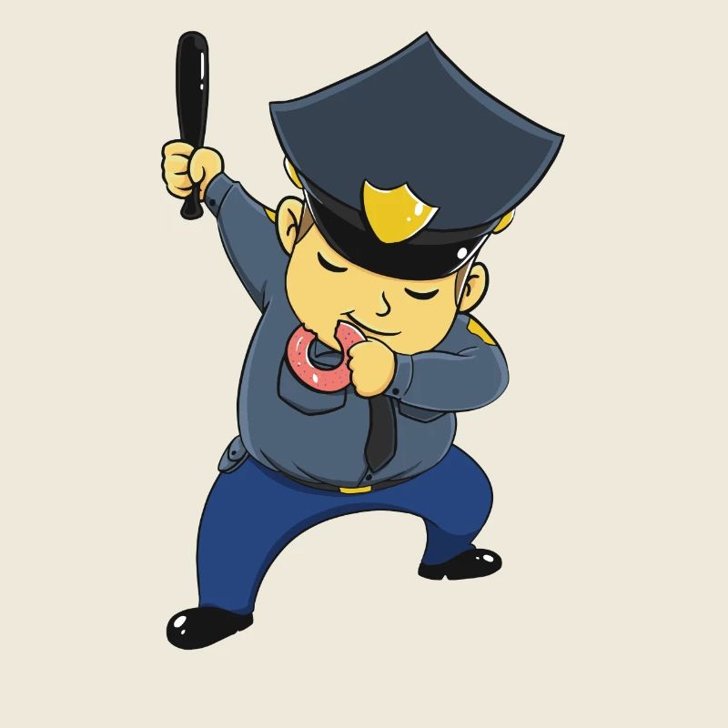 Dabbing dab Polizist lustig Geschenk witzig