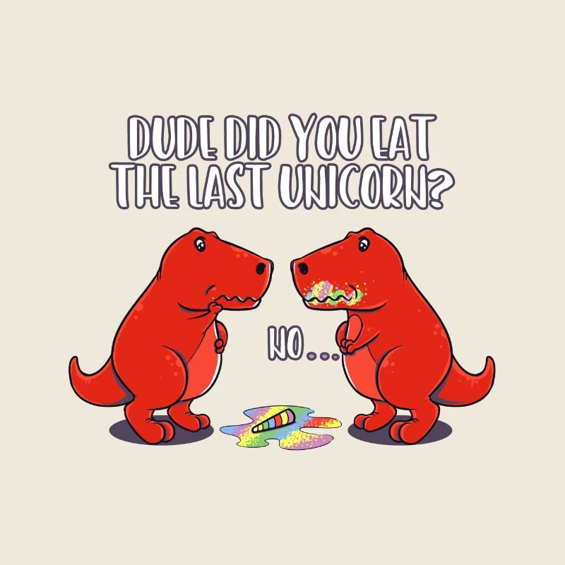 Dino Einhorn lustig witzig Geschenk trend Humor