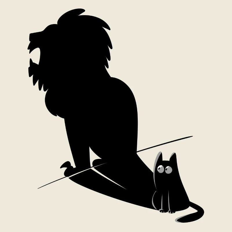 Furry Cat & Lion Shadow Design