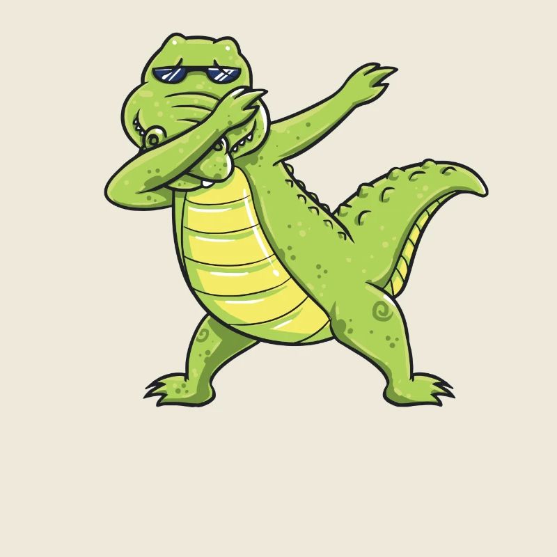 Dabbing Dab Tanz Krokodil Geschenk Geburtstag Kind