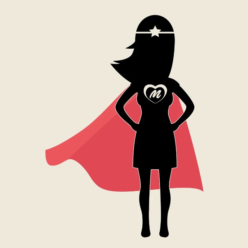 Super Mom Muttertag Mutter Mama Oma Mami Geschenk