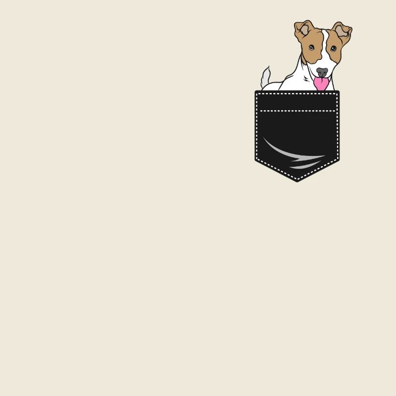 Jack Russell Terrier Hund in Hemdtasche Geschenk