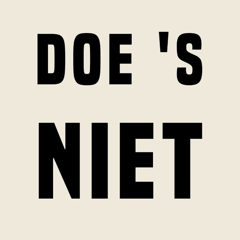 Nicht tun (lustiger Text)