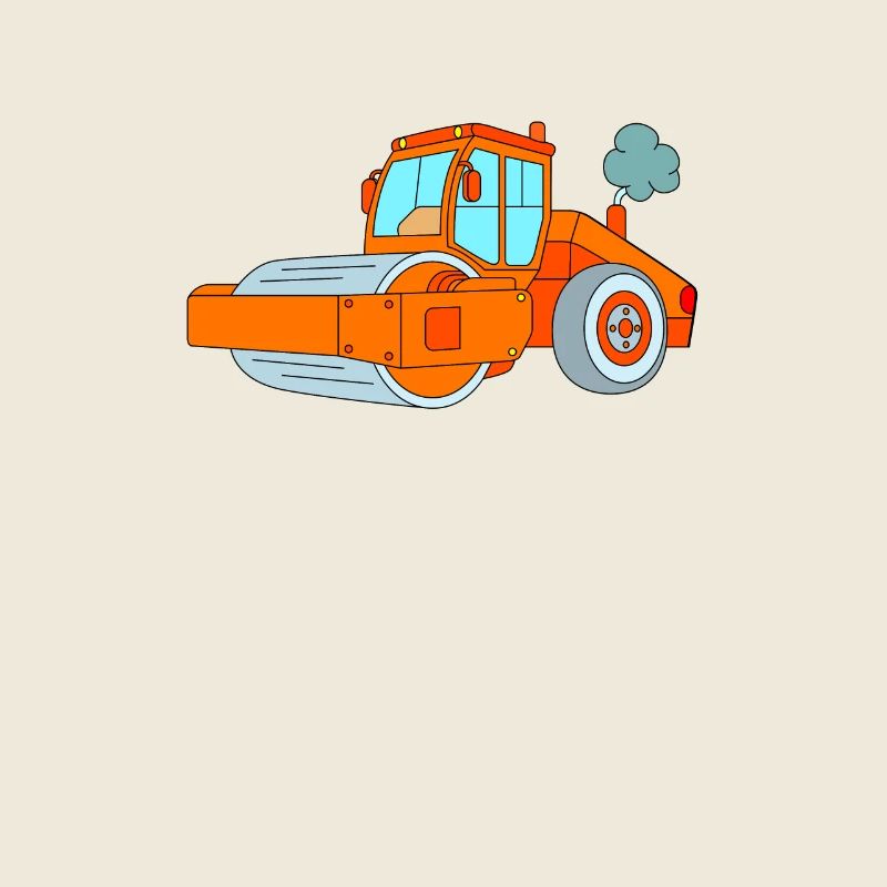 Steamroller - vehicle construction site