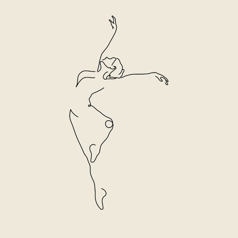 Dancer dancing dancing lineart