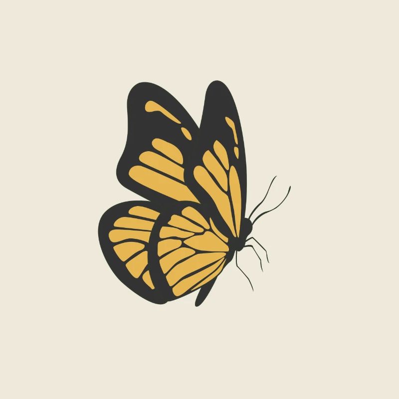 Papillon jaune papillon