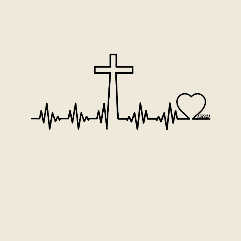 Battement de coeur d'une croix Don Jésus