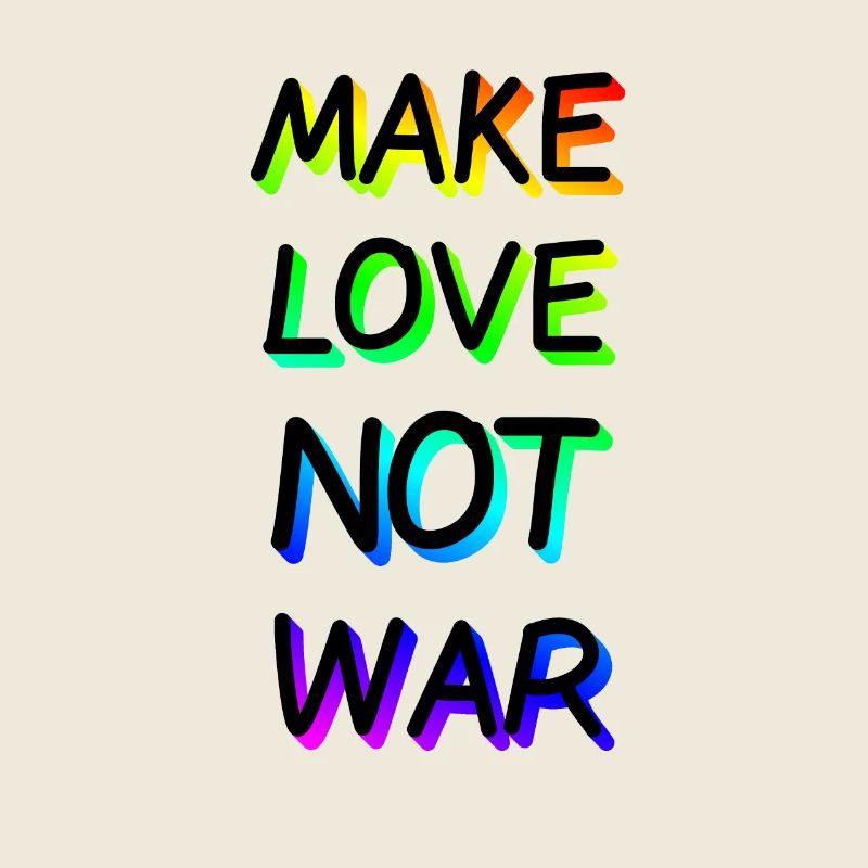 Make Love not War Regenbogen