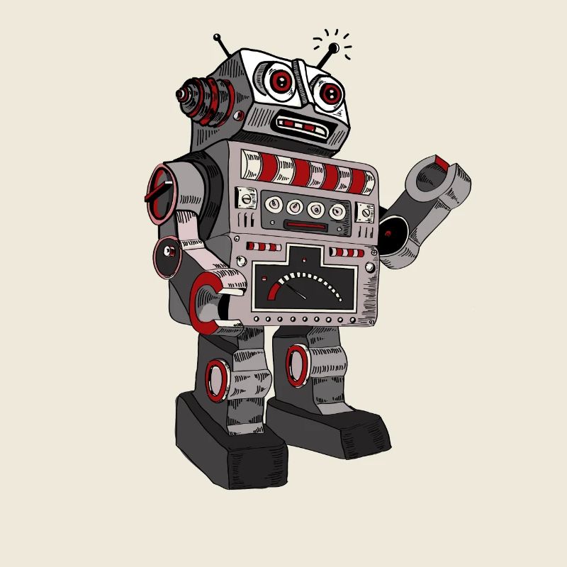 roboter robby mr. robot scifi android toy retro pc