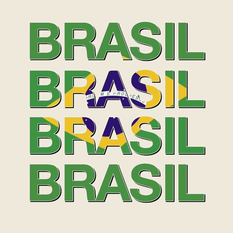 BRASIL Logo multiple Vert Jaune Bleu
