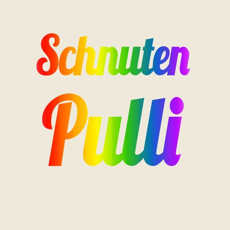 Schnutenpulli in Regenbogen Farben