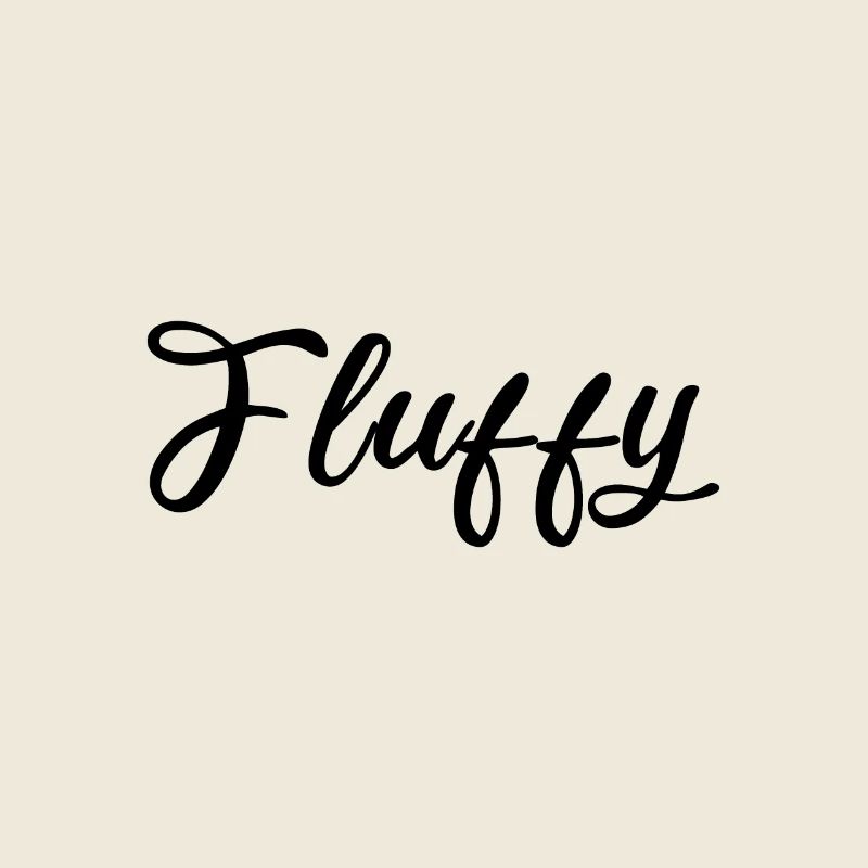 Fluffy Script Glitter Lettering