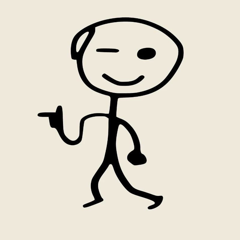 Strichmännchen cool man