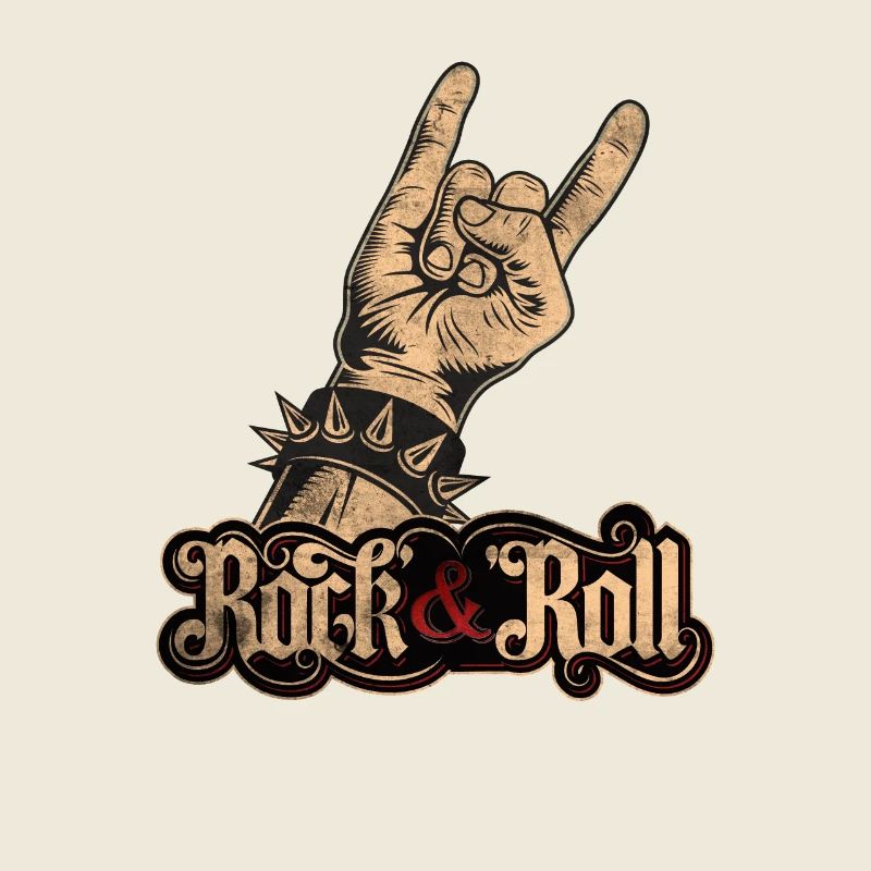 Musiker Drums Guitar Rock & Roll Rocker Geschenk